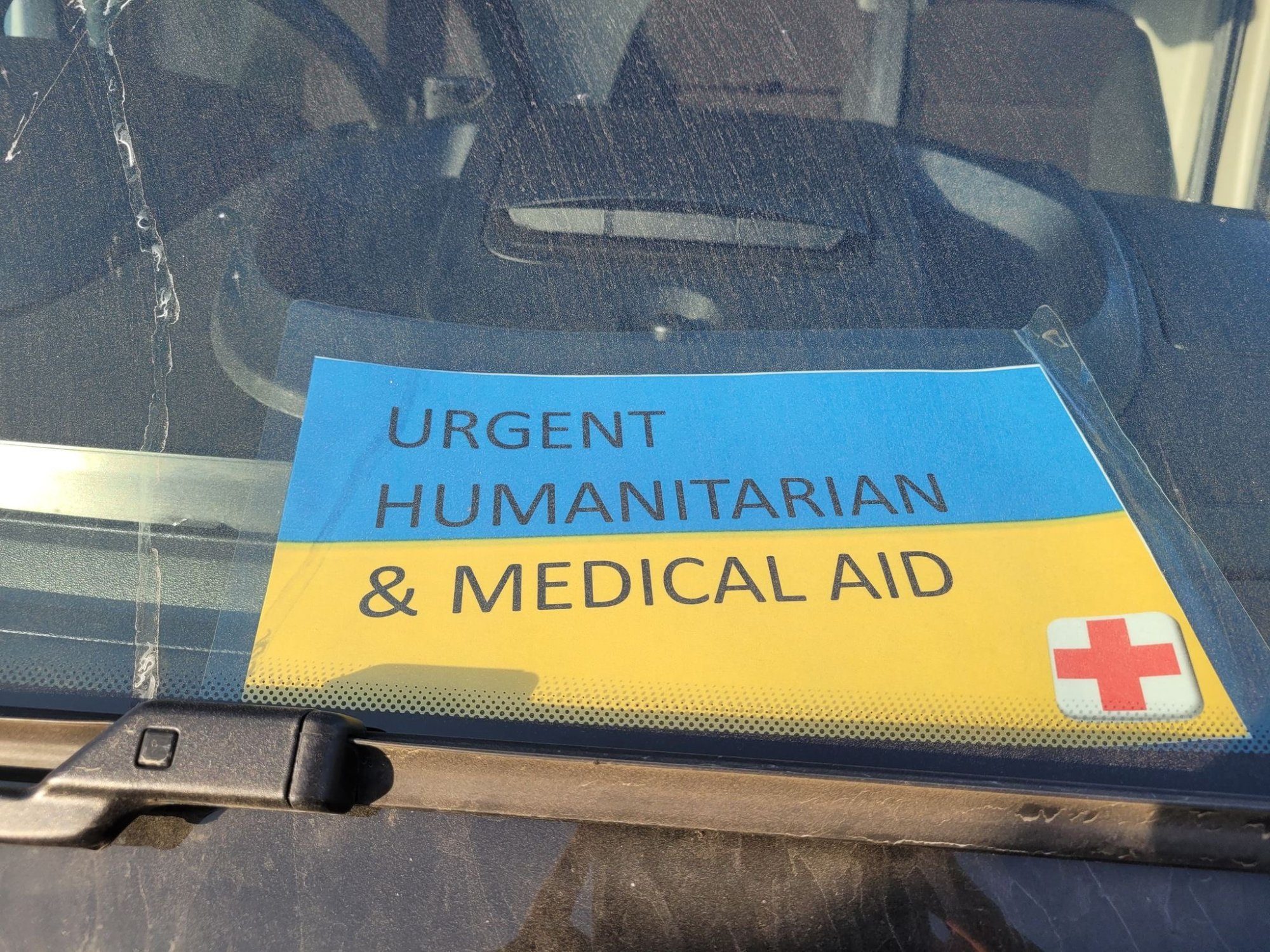 Urgent Humanitarian and Medical Aid — Ukraine mission vehicle